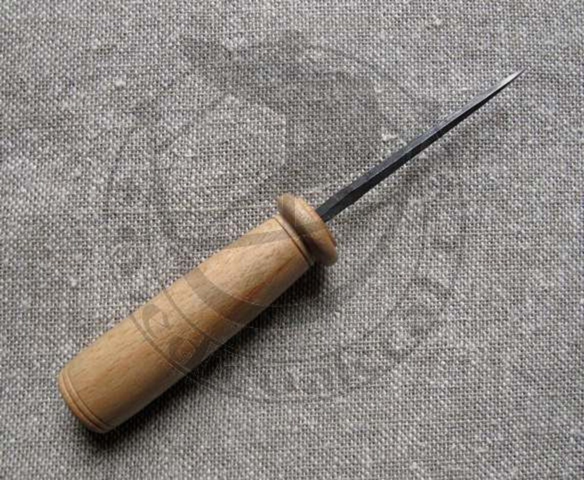 Awl With Wooden Handle Type I Long Etsy