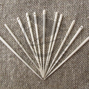 Bone needle for sewing, historical reenactment 6,5cm (2,5inch), thin