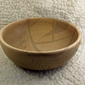 Wooden bowl - beech wood - reenactment
