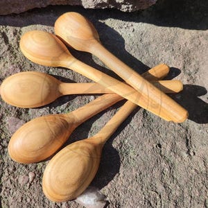 Wooden spoon. Cherry tree, small