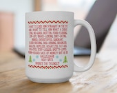 Clark Griswold Christmas Rant Speech Coffee Mug Cup 11 or 15 oz National Lampoon 39 s Vacation, Hallelujah, Holy Shit, Where 39 s the Tylenol