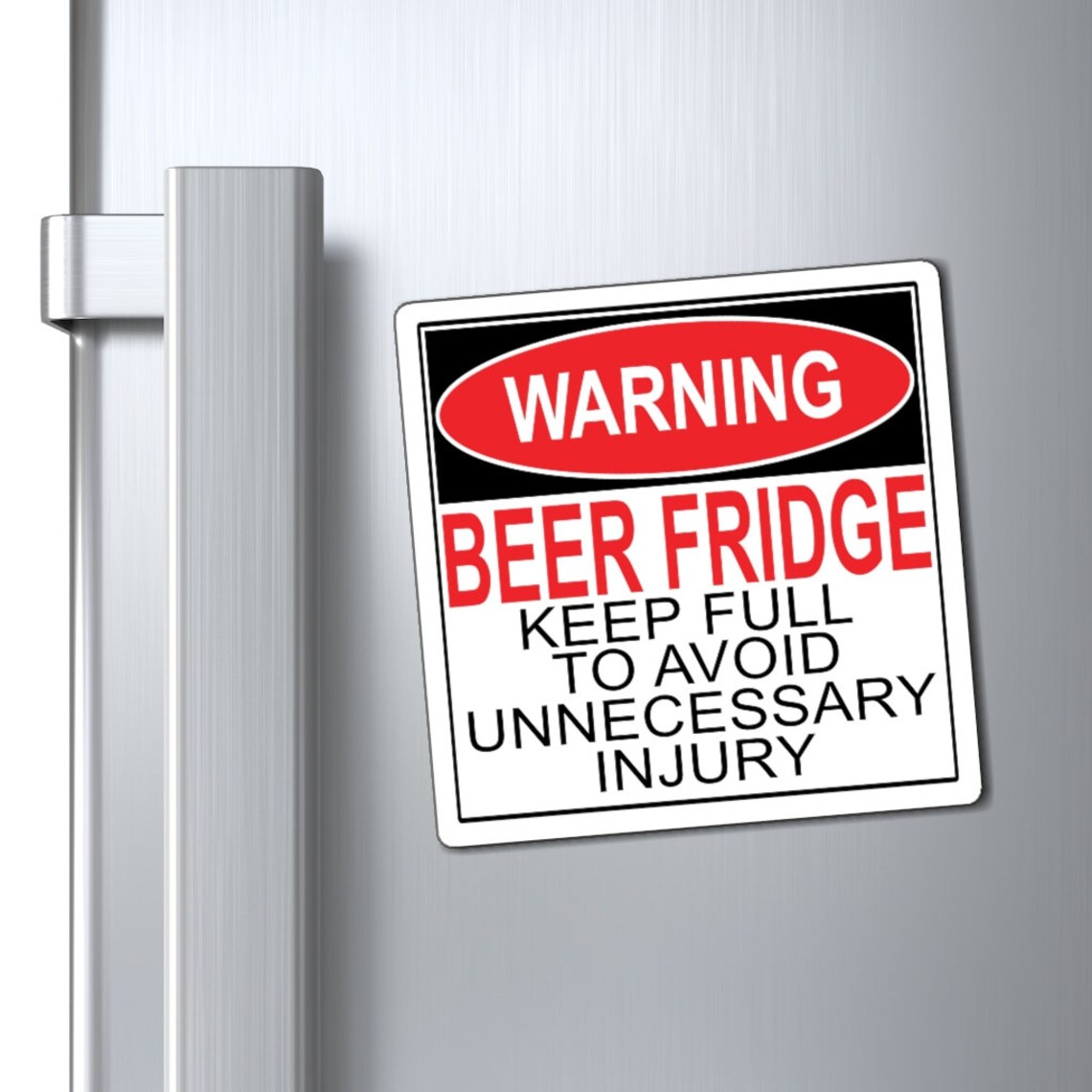 Beer Fridge / Warning Sign / Keep Full to avoid Etsy