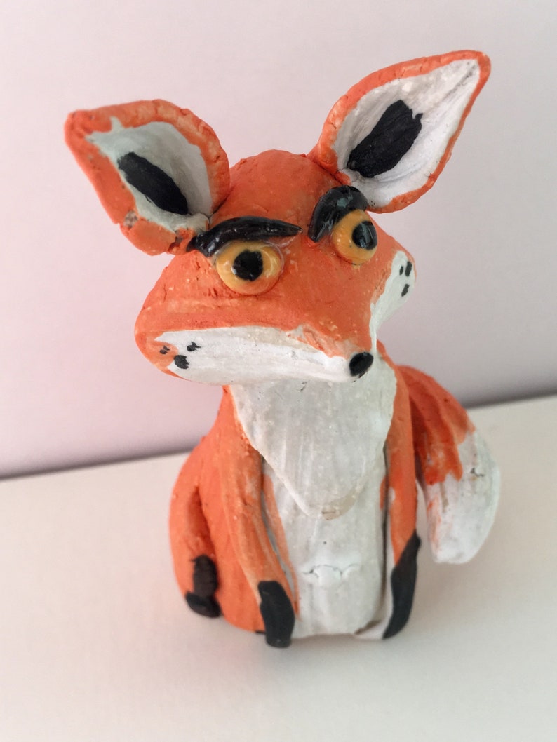 Mr fox Miniature fox sculpture image 0