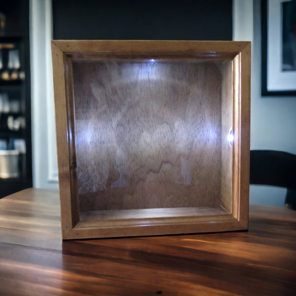 12 x 12 x 3.5" deep Shadow Box with LED lights