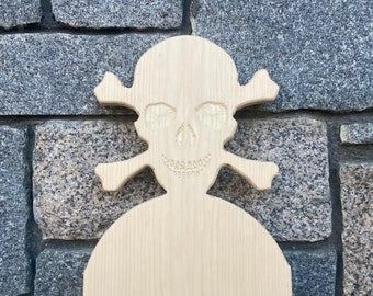 Paleta griega de 1,83 m de altura... Mango de calavera y huesos