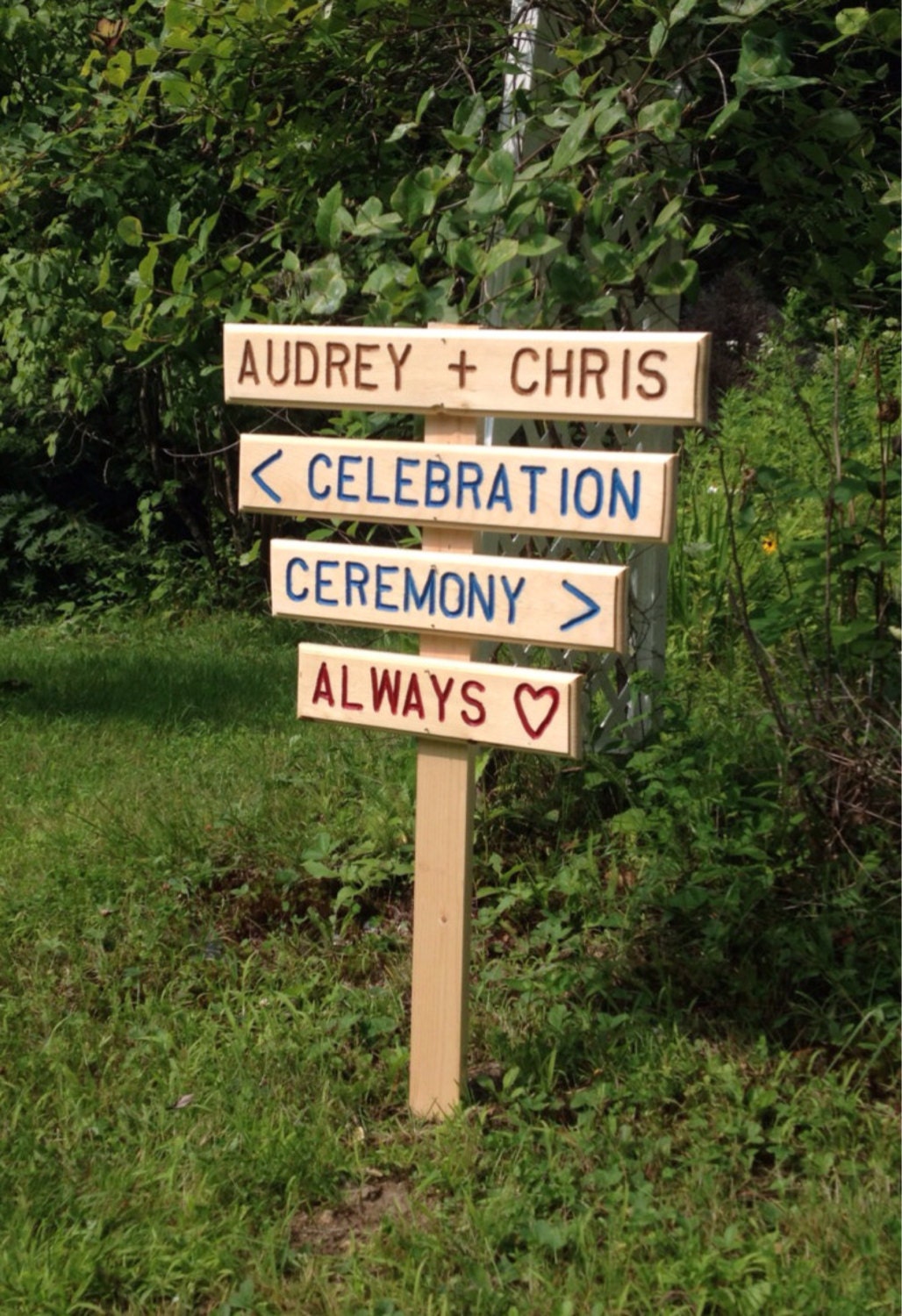 Wedding Directional Signs Carved Etsy