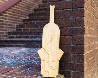 Paleta griega Botella de vino con copas de vino