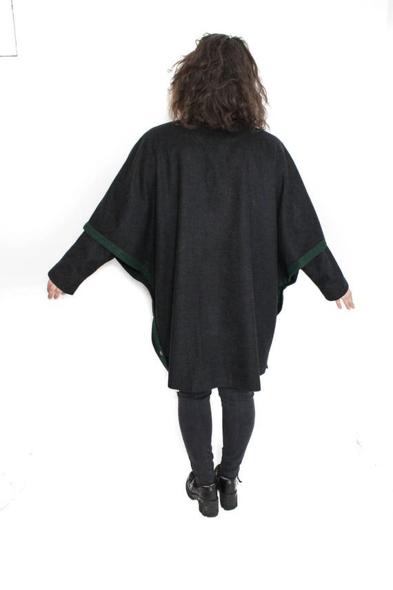 Vintage Cape coat , Loden cape coat, Austrian ponc