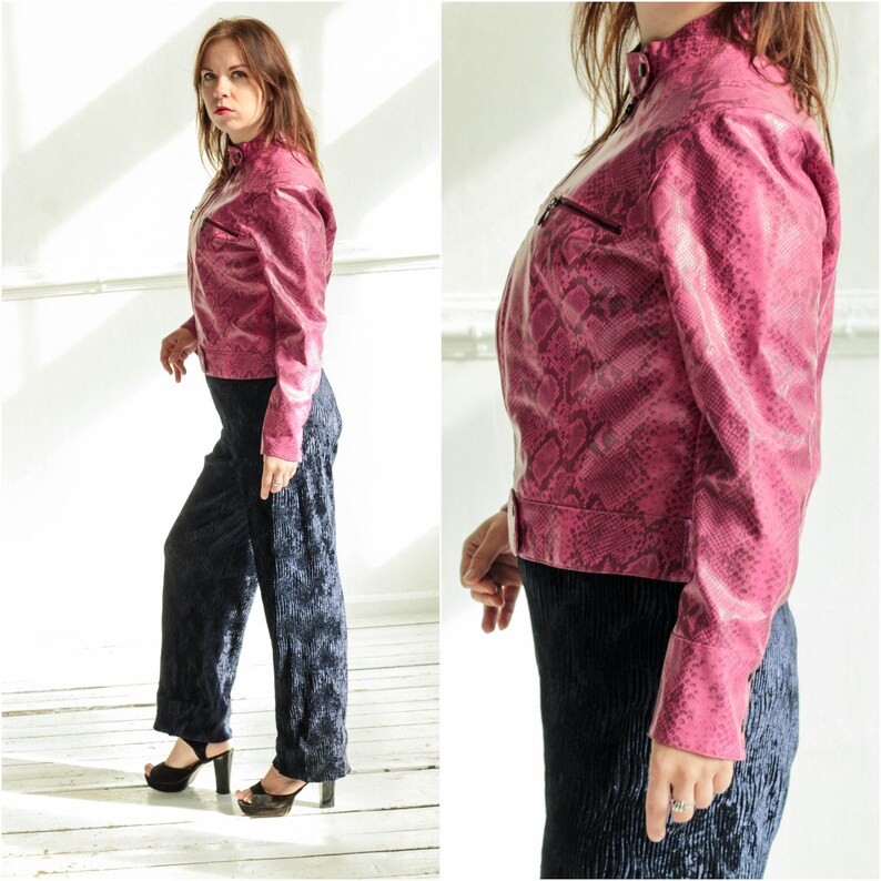 pink snakeskin jacket