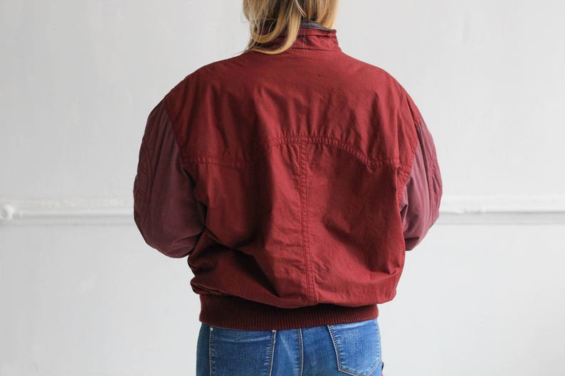 Brown Bomber jacket Zip up jacket Vintage bomber 80s bomber,Cropped jacket Medium Womens Bomber CAMEL bomber jacket Oversize jacket