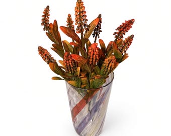 Arbusto de astilbe de otoño de 47 cm / Tallos con espiga de bayas naranjas / Relleno para jarrón de Acción de Gracias CS14685