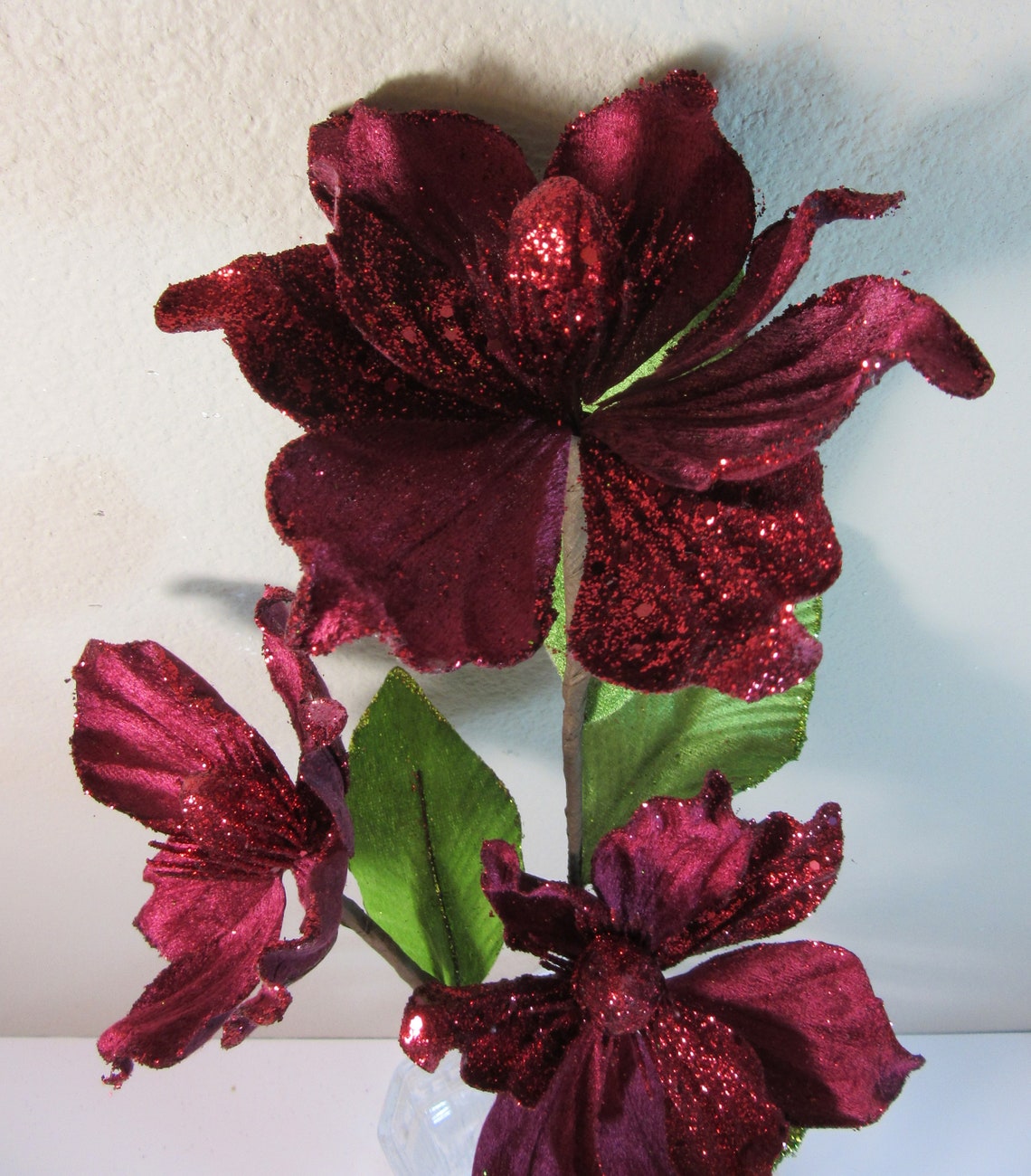 Burgundy Magnolias Box of 6 Christmas Magnolia 33 Etsy