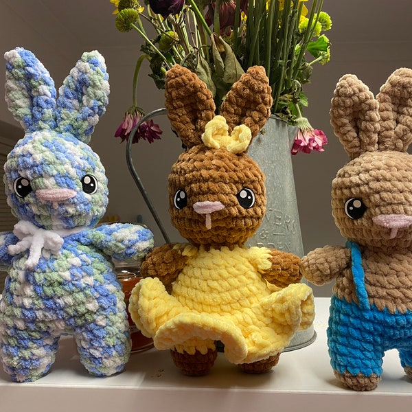 CROCHET PATTERN: Baby Brinley Pattern, Crochet bunny Pattern, crochet Rabbit Pattern, Crochet Easter Pattern, Bunny Pattern, Rabbit Pattern