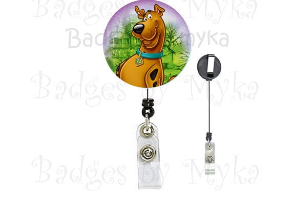 Retractable ID Badge Holder Scooby Doo 