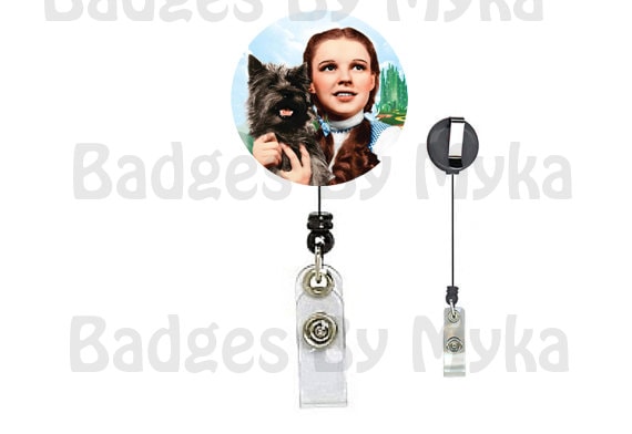 Retractable ID Badge Holder - Dorothy and Toto