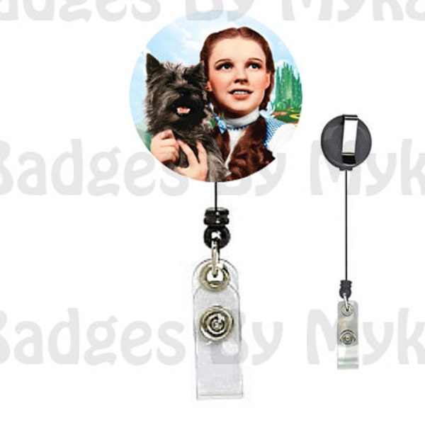 Retractable ID Badge Holder - Dorothy and Toto