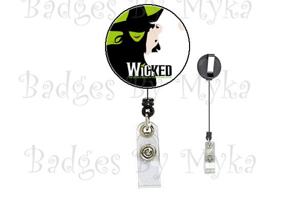 Retractable ID Badge Holder - Wicked the Musical
