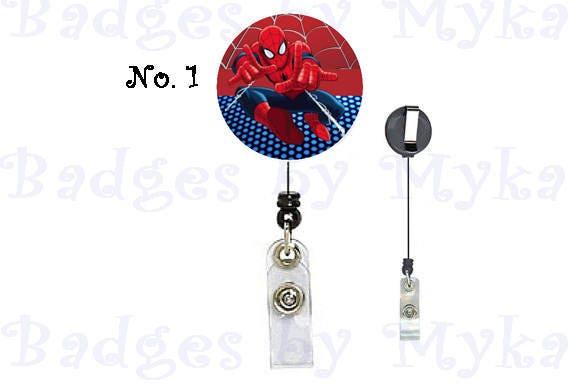 Retractable ID Badge Holder - Spiderman
