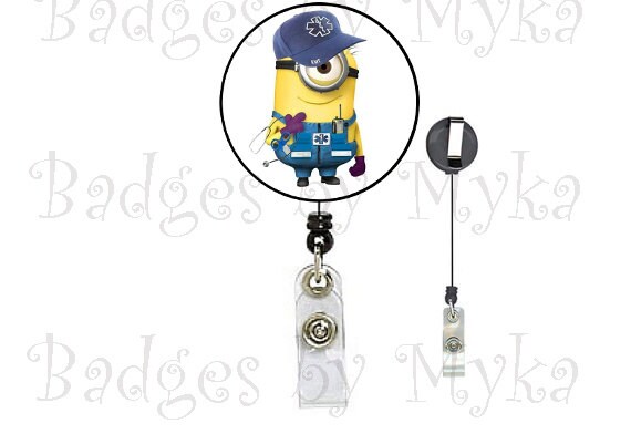 NEW Minion Card Holder Retractable, Despicable Me, Work School ID Badge,  USA