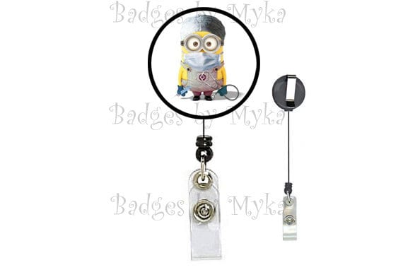 Retractable ID Badge Holder - Medical Minion from Despicable Me