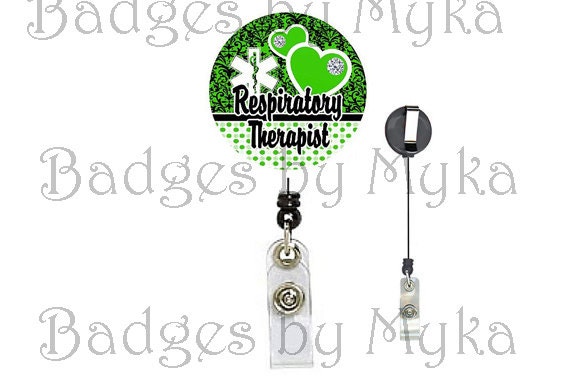Retractable ID Badge Holder - Respiratory Therapist 2