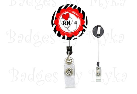 Retractable ID Badge Holder - Cardiac RN