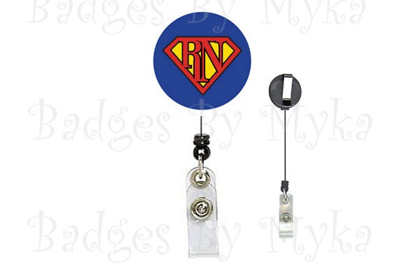 Retractable ID Badge Holder - SupermanRN