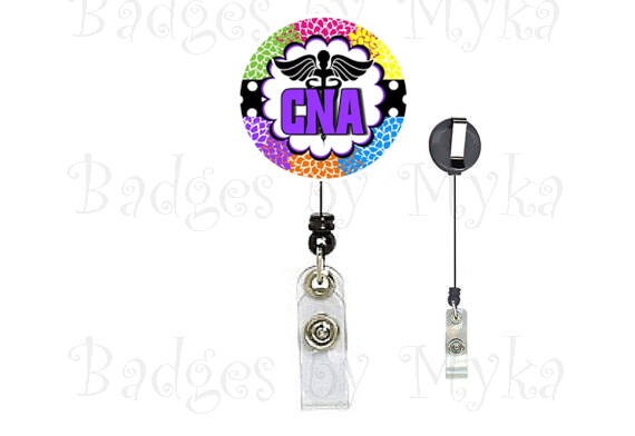 Retractable ID Badge Holder - CNA