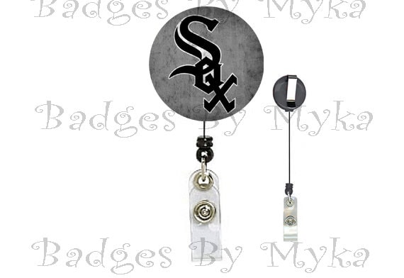Retractable ID Badge Holder - Chicago White Sox