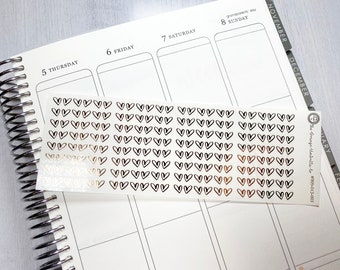 Divider Stickers for ECLP Foiled Header Planner Stickers #909-009-003-CF Confetti Dot Foil Color On Clear Transparent Stickers