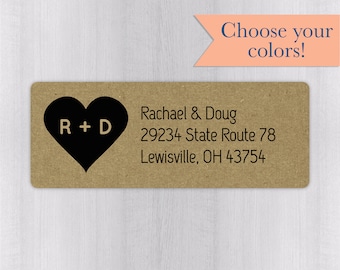 wedding invitation return address label autumn invitation etsy
