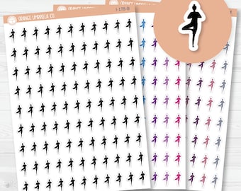 Yoga Girl Icon Planner Stickers | I-178