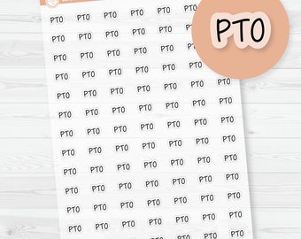 PTO Jen Plans Script Planner Stickers | FJP Clear Matte | S-370-BCM