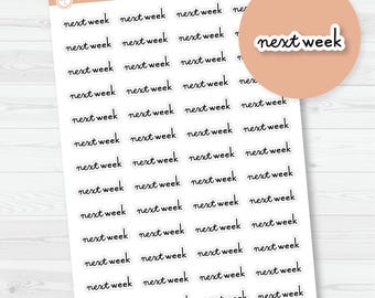 Next Week Script Planner Stickers | F16 | S-551-B