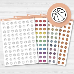 Hand Doodled Basketball Icon Planner Stickers | I-489