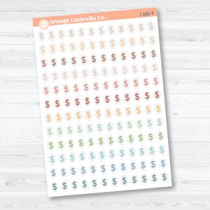 Dollar Sign Icons | Finance Planner Stickers | I-161 Tranquility