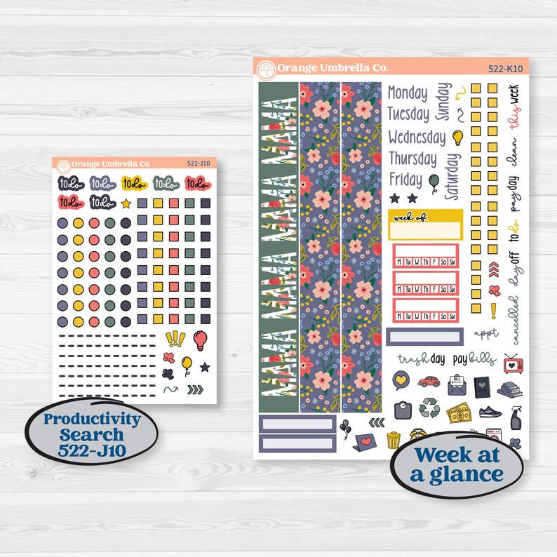 Mother’s Day | 7x9 Erin Condren Daily Duo Planner Kit Stickers | Best ...