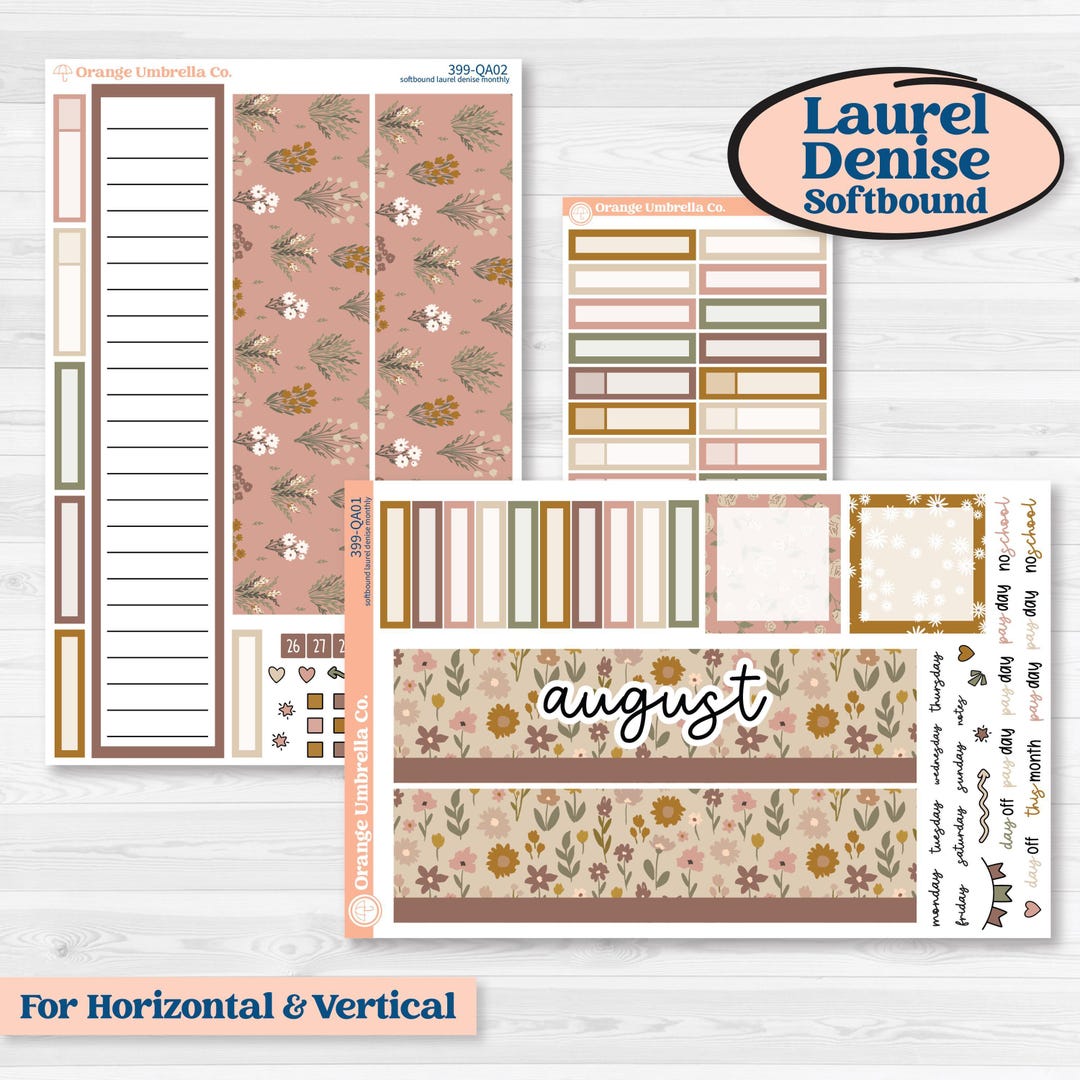 CLEARANCE | Summer or Fall Floral Kit | Laurel Denise Softbound Monthly ...