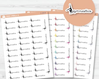 Gymnastics Icon Event Script Planner Stickers | F16 | E-268