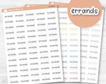 Errands Julie's Plans Script Planner Stickers | JF | S-489