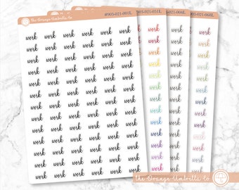 CLEARANCE | Work Script Planner Stickers and Labels | F4 | S-576