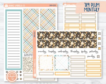 7x9 Plum Monthly Planner Kit Stickers | Bittersweet 269-221