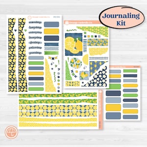Summer Lemon Kit | Journaling Kit Planner Stickers | Lemon Me Know | KIT-393-D