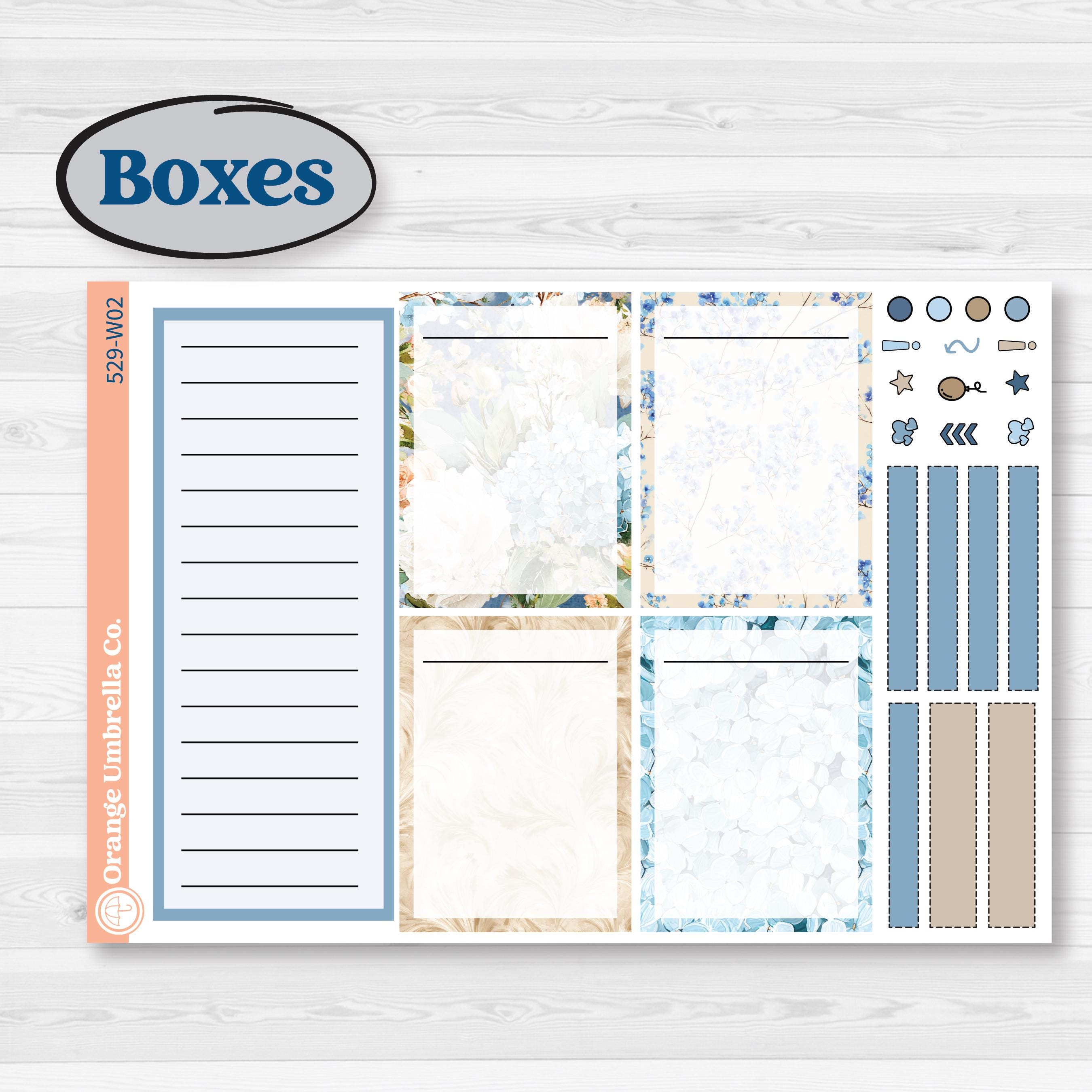 Seaside Floral | Laurel Denise Scout Large Planner Kit Stickers | on ...