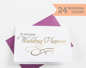 To My Wedding Planner Card, Thank You Card for Wedding Planner (WC180-SR-F)