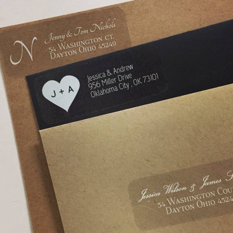 Deliver To Address Stickers #317-MT-C Address Labels for Black Envelopes To: Wedding Address labels Custom Wedding Address Labels