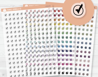 Checkmark Icon Planner Stickers | Clear MatteTo Do Lists Icons | I-424-CM