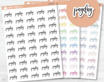 CLEARANCE | Pay Day Script Planner Stickers and Labels | F2 | S-340 / 903-050