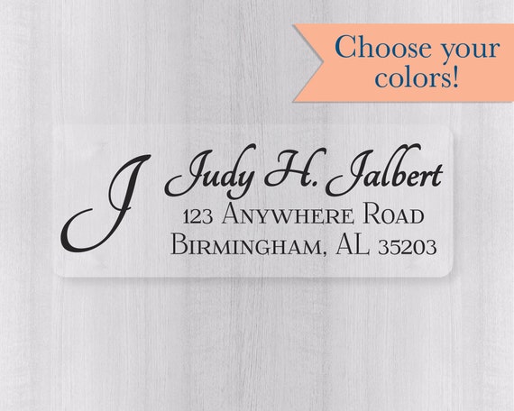 monogram return address labels return address stickers formal address stickers 310 c monogram address labels