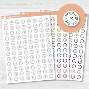 Clock Icon Planner Stickers | I-404